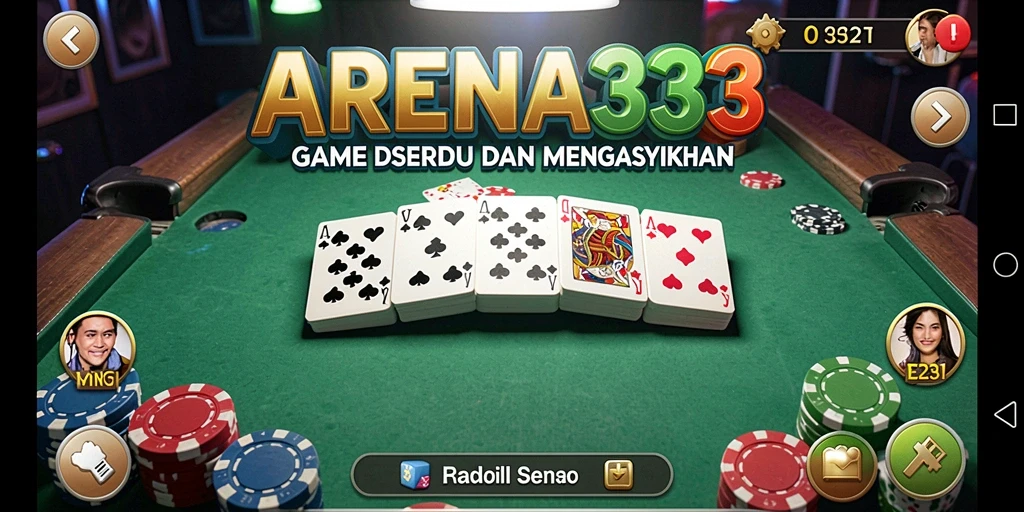 Tampilan gameplay seru dan interaktif di ARENA333.