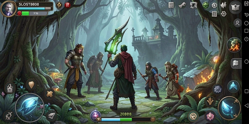 Screenshot gameplay SLOST8808 yang menunjukkan aksi petualangan seru.