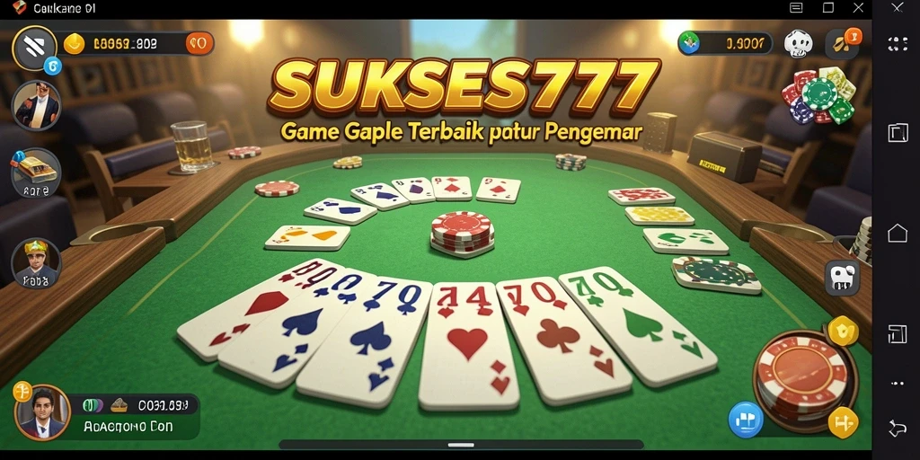 Gameplay seru Gaple di aplikasi SUKSES777.