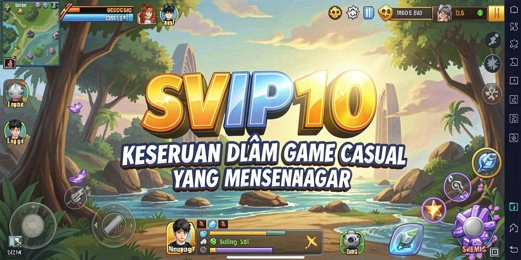 Screenshot gameplay <strong>SVIP10</strong> dengan tampilan grafis yang cerah dan gameplay yang menyenangkan.