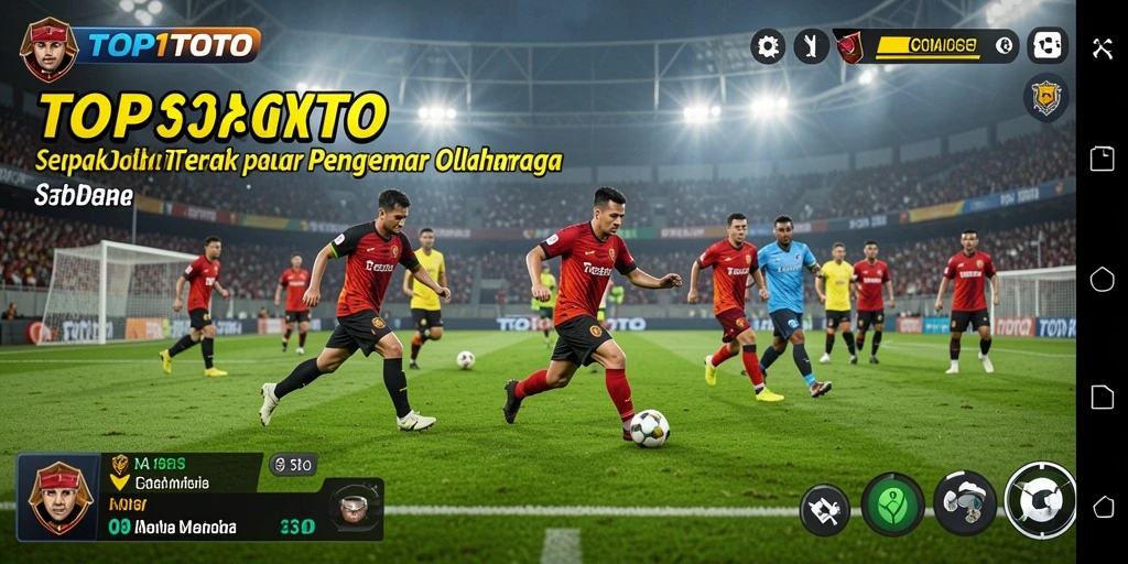 Gameplay seru dengan tim sepak bola terbaik di TOP1TOTO.